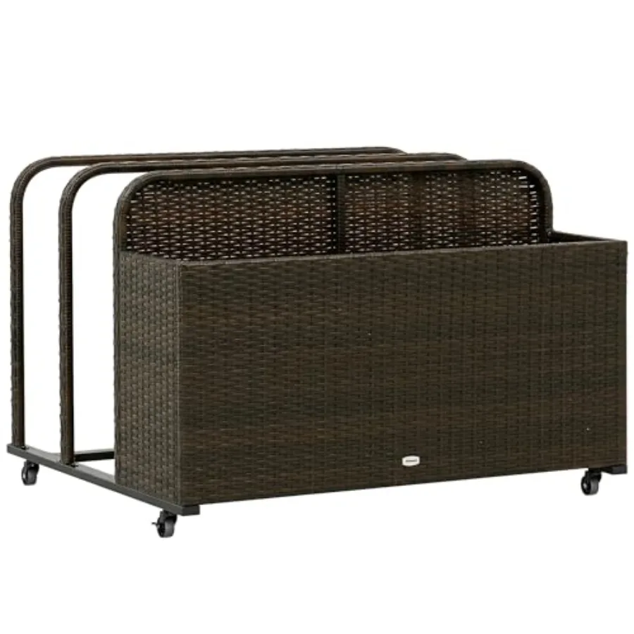 Wicker Pool Float Storage Organizer, PE Rattan Outdoor Pool Float Holder with Rolling Wheels for Noodles, Life Vests, Beach Bal
Wicker Pool Float Storage Organizer, PE Rattan Outdoor Pool Float Holder with Rolling Wheels for Noodles, Life Vests, Beach Bal