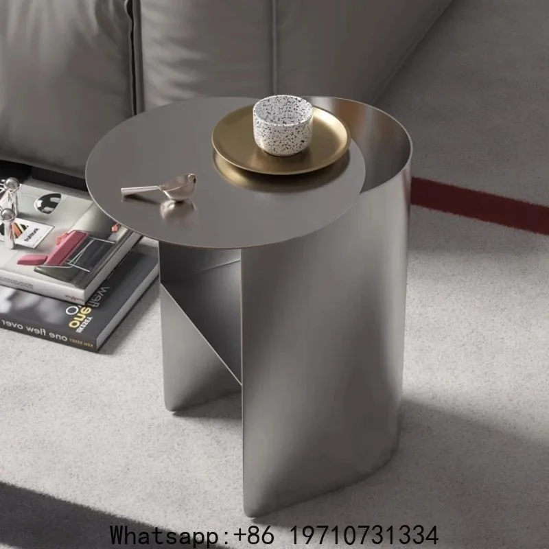 Stainless Steel Side Table for Bedroom Modern Minimalist End Table with Storage Contemporary Sofa Shelf Space-Saving Corner Desk
Stainless Steel Side Table for Bedroom Modern Minimalist End Table with Storage Contemporary Sofa Shelf Space-Saving Corner Desk