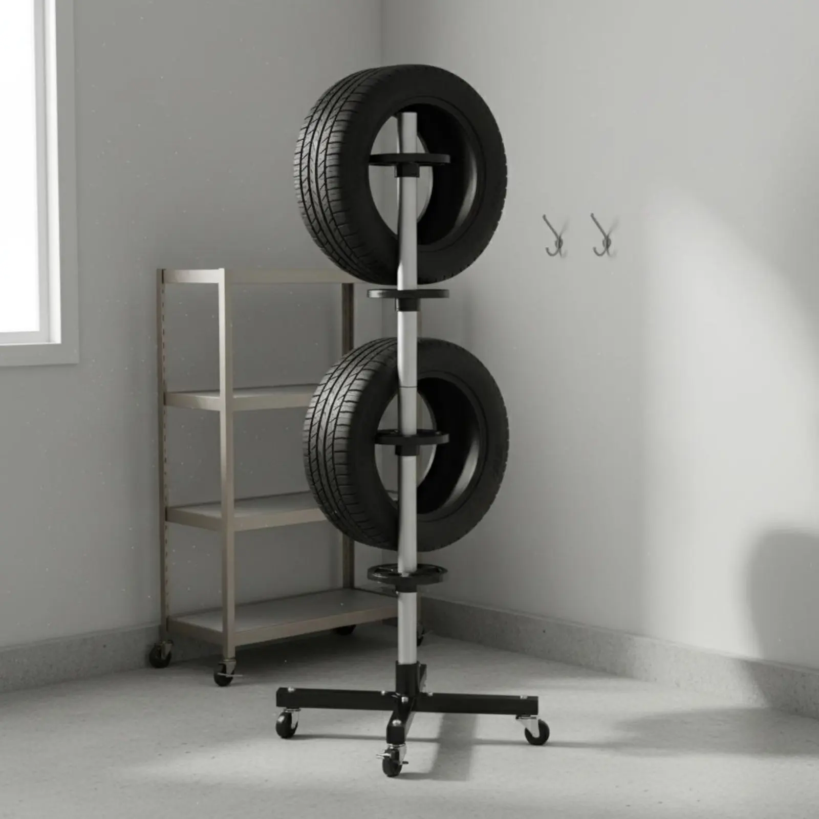 4 Tire Holder Portable Wheeled Tire Rack Wheel Storage Rack Lockable Wheels Stable Base for Garage
4 Tire Holder Portable Wheeled Tire Rack Wheel Storage Rack Lockable Wheels Stable Base for Garage