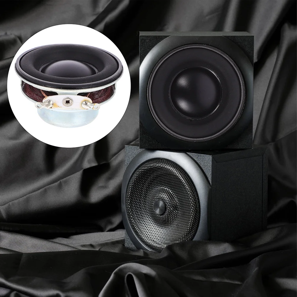2Pcs Full Range Rubber Edge Bass Speaker Unit Deep Bass Sound Home Audio System Desktop Car Loudspeaker Replacement 
2Pcs Full Range Rubber Edge Bass Speaker Unit Deep Bass Sound Home Audio System Desktop Car Loudspeaker Replacement
