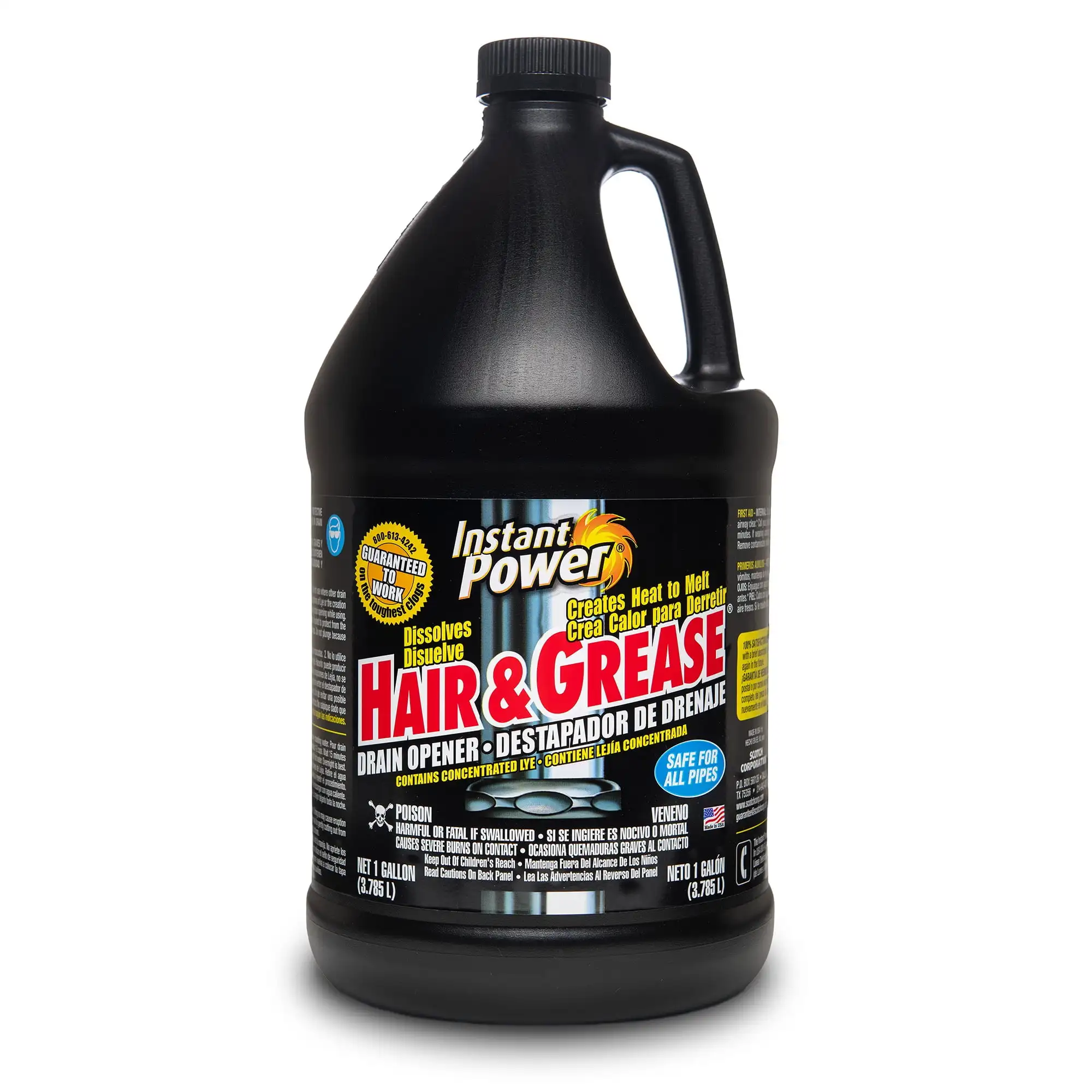 Hair & Grease Drain Opener 1 Gallon Made for the most common drain stoppages Hair and Grease Drain Opener
Hair & Grease Drain Opener 1 Gallon Made for the most common drain stoppages Hair and Grease Drain Opener