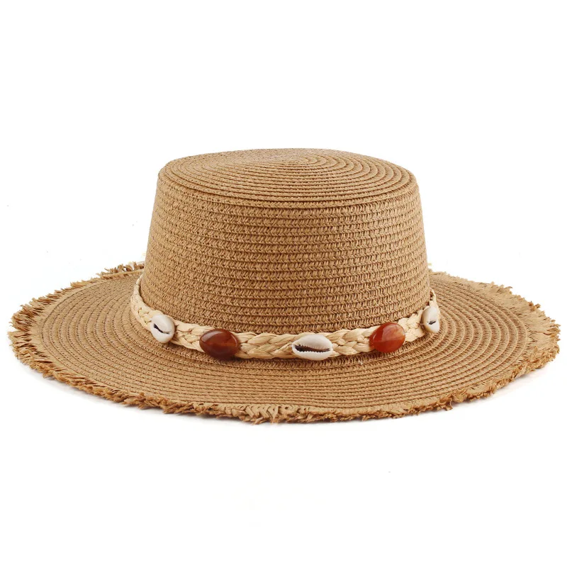 Summer Women's Sun Protection Straw Hat, Fashionable Casual Flat-top Hat With Tassel Edges, Korean Style Hat
Summer Women's Sun Protection Straw Hat, Fashionable Casual Flat-top Hat With Tassel Edges, Korean Style Hat