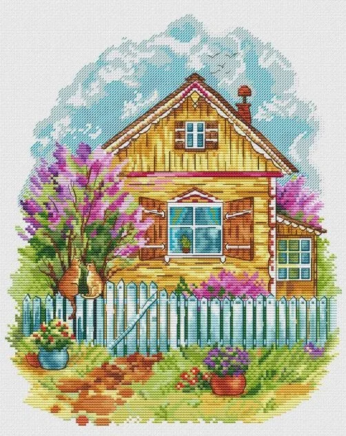 The courtyard in spring Cross stich Kits Homfun Craft Cross Stich Painting Decorations For Home
The courtyard in spring Cross stich Kits Homfun Craft Cross Stich Painting Decorations For Home