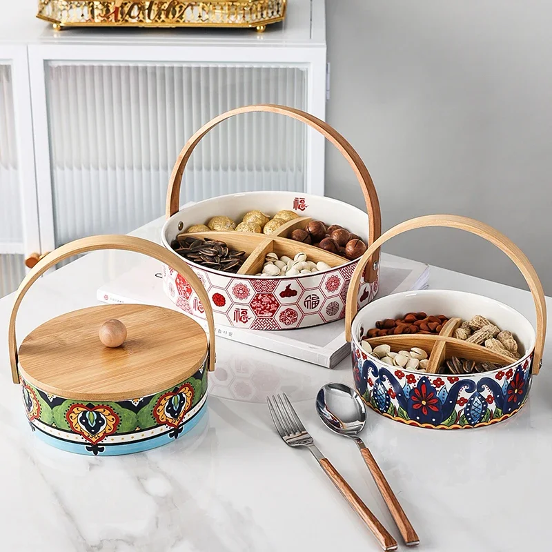 ~Bohemian Exquisite High-End Ceramic Fruit Plate Snack Dish Candy Plate Set Household
~Bohemian Exquisite High-End Ceramic Fruit Plate Snack Dish Candy Plate Set Household