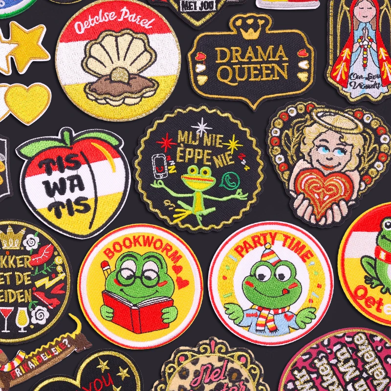 Netherlands Oeteldonk Emblem Full Embroidered Patches Iron On Patches For Clothing DIY Netherlands Carnival Frog Decorate Patch
Netherlands Oeteldonk Emblem Full Embroidered Patches Iron On Patches For Clothing DIY Netherlands Carnival Frog Decorate Patch