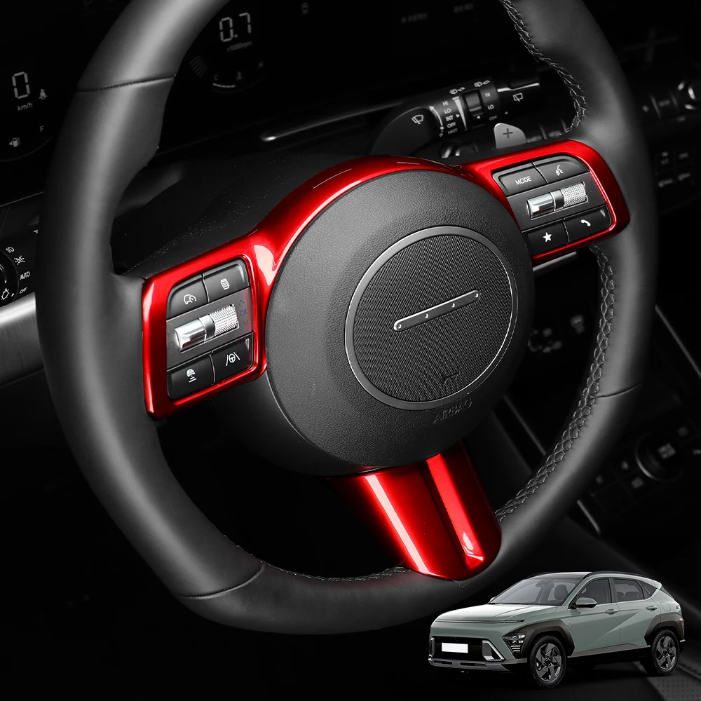 Car Steering Wheel Handle Frame Cover Trim 2Pcs For Hyundai KONA SX2 2024-2026 LHD/RHD ABS Interior Accessories
Car Steering Wheel Handle Frame Cover Trim 2Pcs For Hyundai KONA SX2 2024-2026 LHD/RHD ABS Interior Accessories