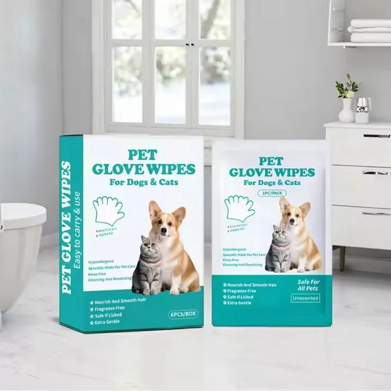 New 6PCS Pet Wash-Free Gloves Cat Bath Deodorant Wipes Disposable Cleaning Dry Cleaning Dog Wipes Gentle And Convenient Gloves
New 6PCS Pet Wash-Free Gloves Cat Bath Deodorant Wipes Disposable Cleaning Dry Cleaning Dog Wipes Gentle And Convenient Gloves