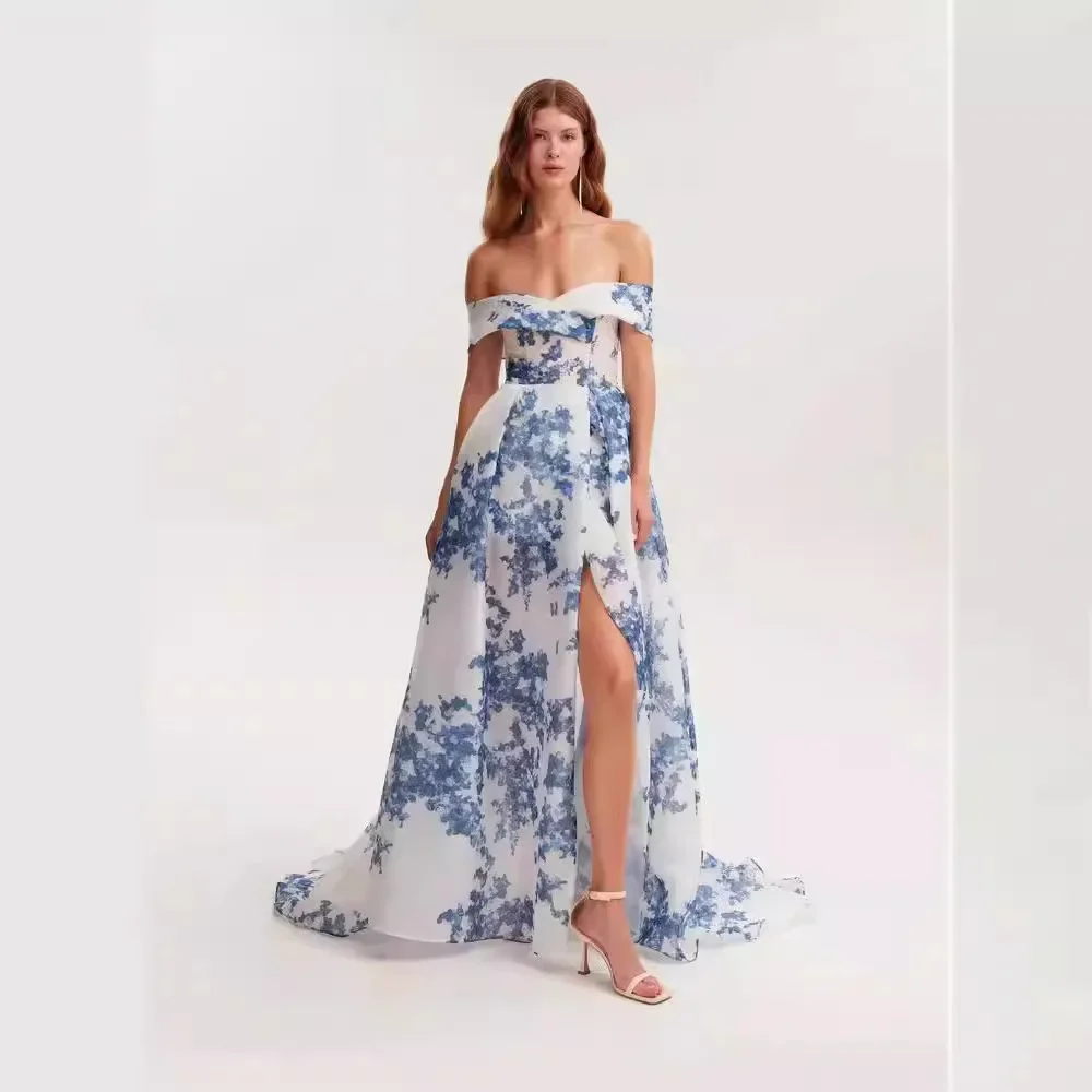 2025 Print Flowers Off-the-shoulder A-line Evening Dresses Birthday Party Prom Gowns Cheap Long Celebrity Dresses Fashion
2025 Print Flowers Off-the-shoulder A-line Evening Dresses Birthday Party Prom Gowns Cheap Long Celebrity Dresses Fashion