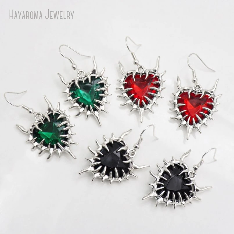 10Pcs Spiked Heart Thorn Earrings Goth Alt Gothic Aesthetic Chunky Y2k Gift Punk Halloween Accessory Women Jewelry
10Pcs Spiked Heart Thorn Earrings Goth Alt Gothic Aesthetic Chunky Y2k Gift Punk Halloween Accessory Women Jewelry