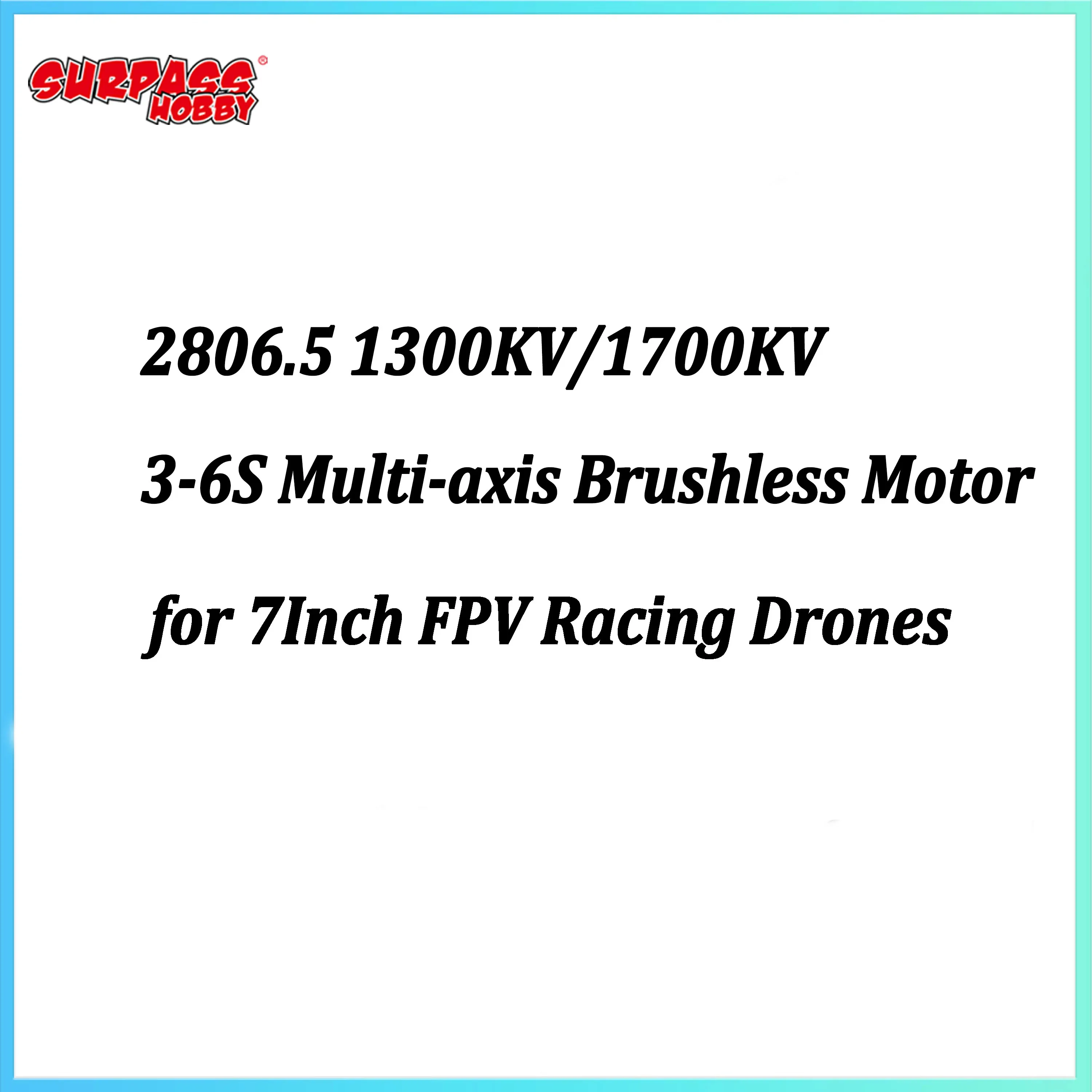 Surpass Hobby 2806.5 1300KV/1700KV 3-6S Motor Brushless Motor for RC Car 7Inch FPV Racing Drone Long Range Mark4 Multirotor Part
Surpass Hobby 2806.5 1300KV/1700KV 3-6S Motor Brushless Motor for RC Car 7Inch FPV Racing Drone Long Range Mark4 Multirotor Part