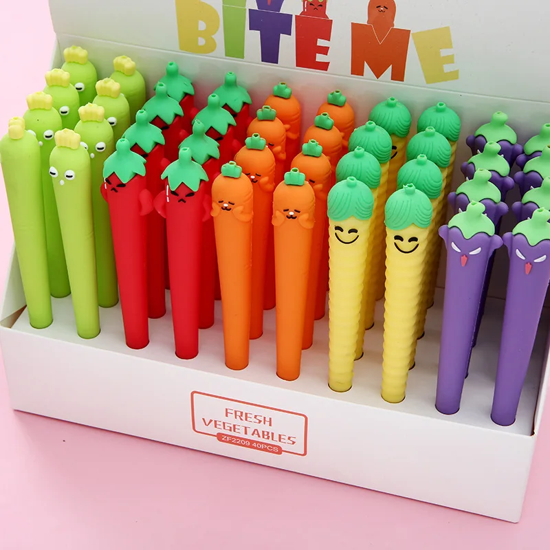 40PCS Vegetable shaped pen holder stationery pen Japanese cute student Rollerball pen minimalist office writing stationery pen
40PCS Vegetable shaped pen holder stationery pen Japanese cute student Rollerball pen minimalist office writing stationery pen