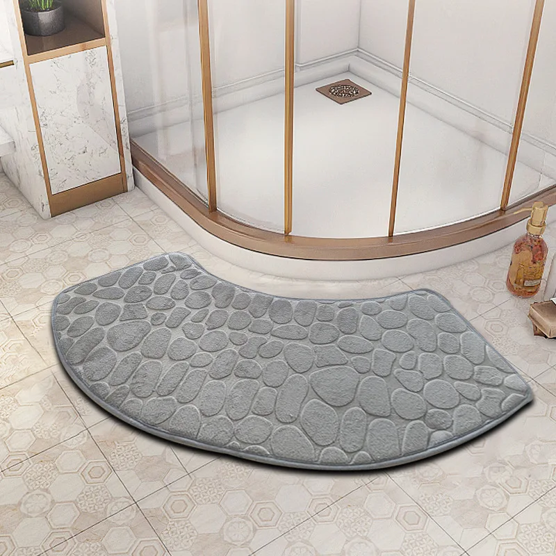 Arc Shaped Water Absorbing Bathroom Mat Fan Shaped Carpet Toilet Anti Slip Pad Shower Room Entrance Foot Mat Makeup Room Foot...
Arc Shaped Water Absorbing Bathroom Mat Fan Shaped Carpet Toilet Anti Slip Pad Shower Room Entrance Foot Mat Makeup Room Foot...