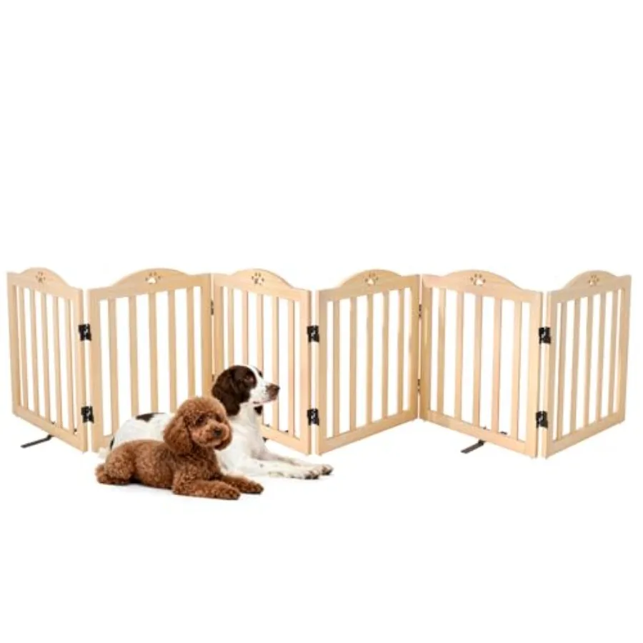 Foldable Wooden Dog Gate 23.6" Tall 6 Panels Indoor Puppy Gate Freestanding Pet Dog Fence No Assembly Portable Pet Barrier for
Foldable Wooden Dog Gate 23.6" Tall 6 Panels Indoor Puppy Gate Freestanding Pet Dog Fence No Assembly Portable Pet Barrier for