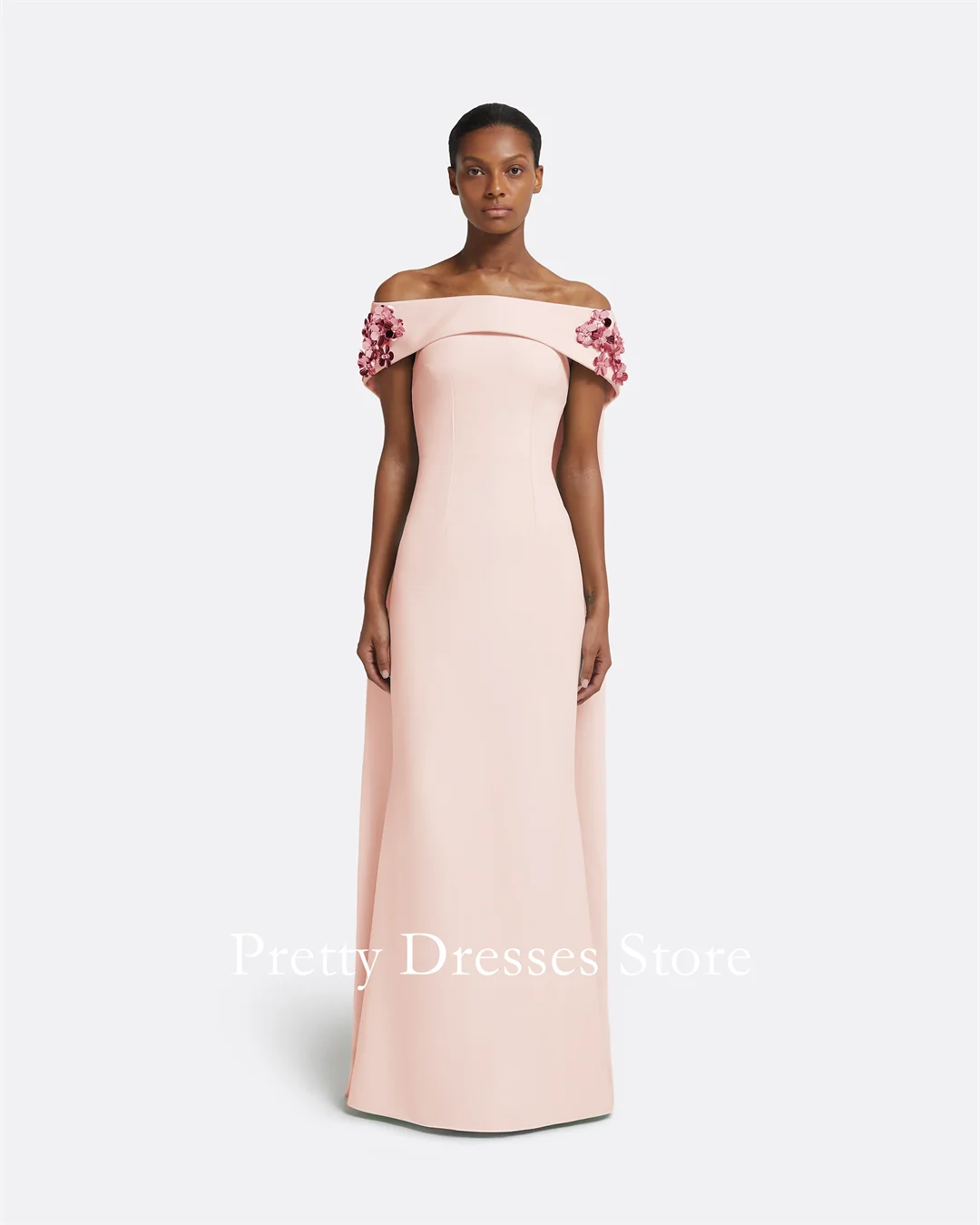 Off the Shoulder Sequined Crepe Mermaid Dress Evening Dresses Customized Floor Length Party Prom Gowns Formal vestidos de fiesta
Off the Shoulder Sequined Crepe Mermaid Dress Evening Dresses Customized Floor Length Party Prom Gowns Formal vestidos de fiesta
