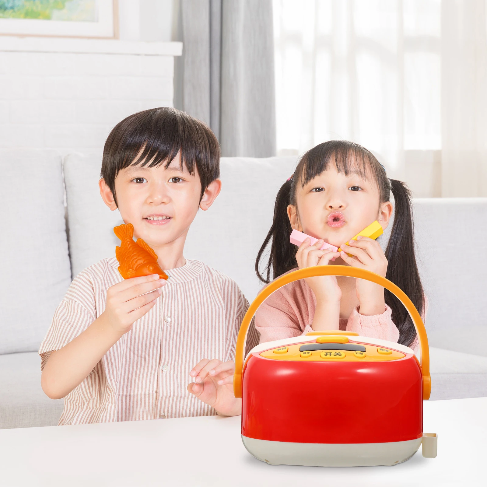 Plastic Electronic Kitchen Toy Set Simulation Rice Cooker Kids Cooking Toys Safe Creative Thinking Hand Eye Coordination
Plastic Electronic Kitchen Toy Set Simulation Rice Cooker Kids Cooking Toys Safe Creative Thinking Hand Eye Coordination