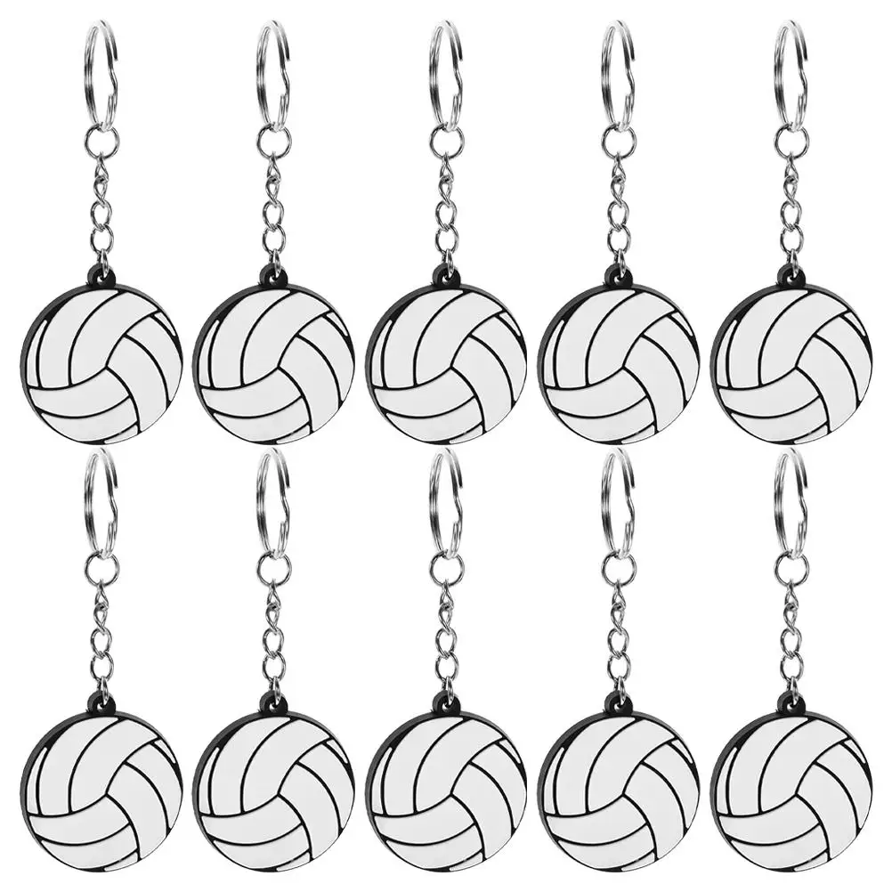 10Pcs PVC Keychain Volleyball Shape Portable Metal Children Keychains for Backpacks Mini Bag Pendant Decorative Team Sports
10Pcs PVC Keychain Volleyball Shape Portable Metal Children Keychains for Backpacks Mini Bag Pendant Decorative Team Sports
