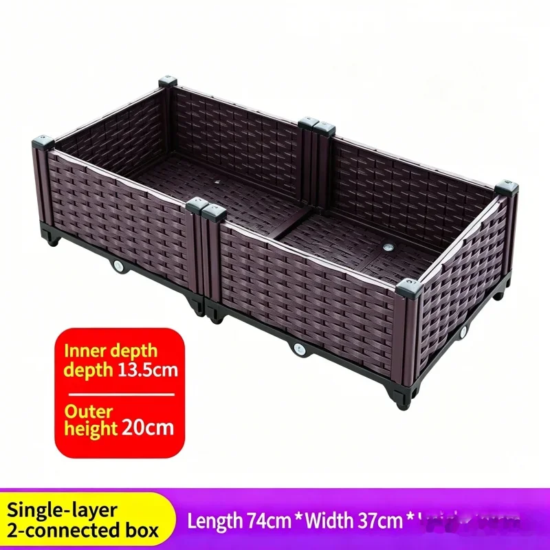 Large Plastic Planter Box Raised Bed for Vegetables Flowers Herb Garden Outdoor Balcony Patio - Grow Container Wholesale
Large Plastic Planter Box Raised Bed for Vegetables Flowers Herb Garden Outdoor Balcony Patio - Grow Container Wholesale