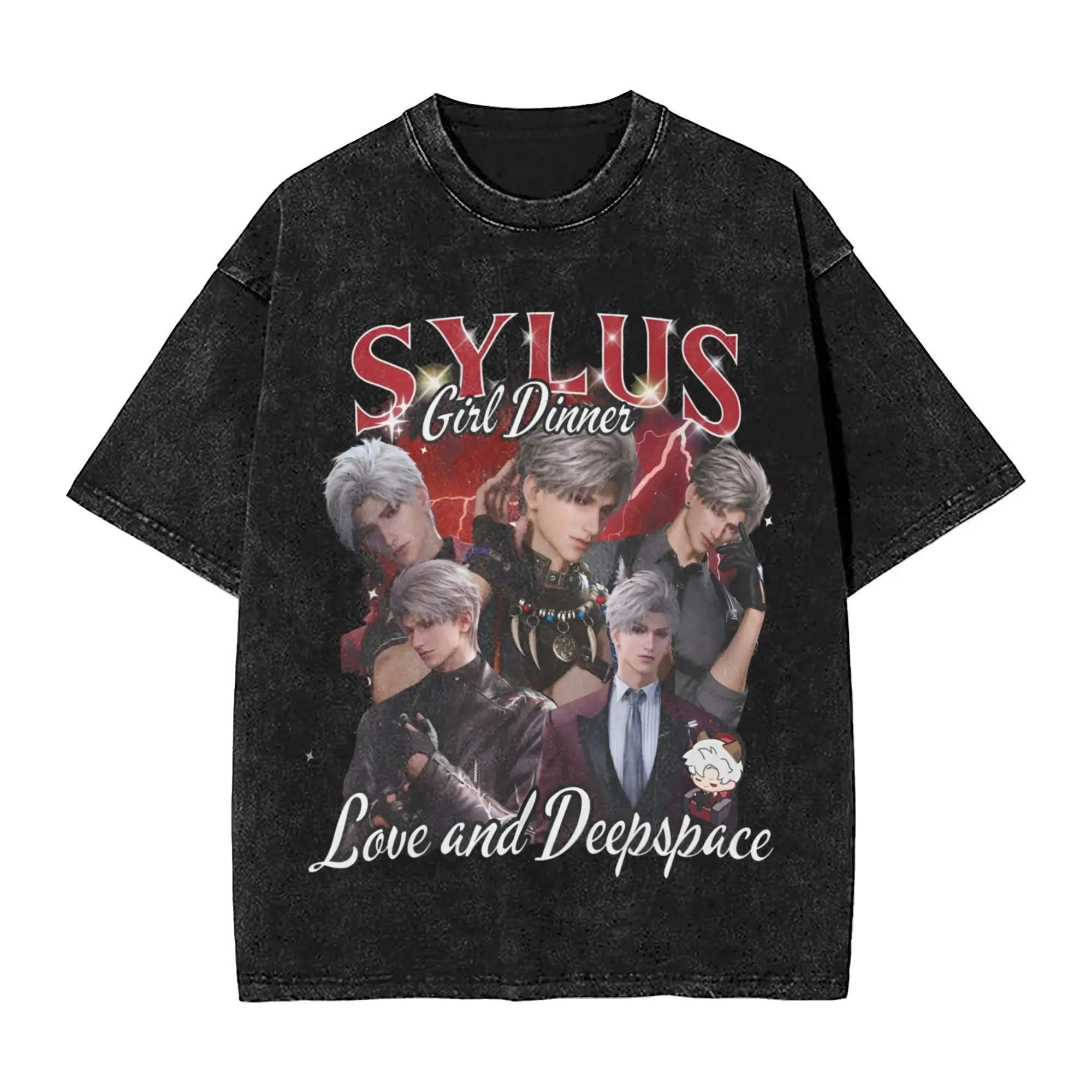 Retro Sylus Bootleg Love and Deepspace Washed T Shirt Retro Streetwear for Men Women Oversize Tee T-Shirts Short Sleeve
Retro Sylus Bootleg Love and Deepspace Washed T Shirt Retro Streetwear for Men Women Oversize Tee T-Shirts Short Sleeve