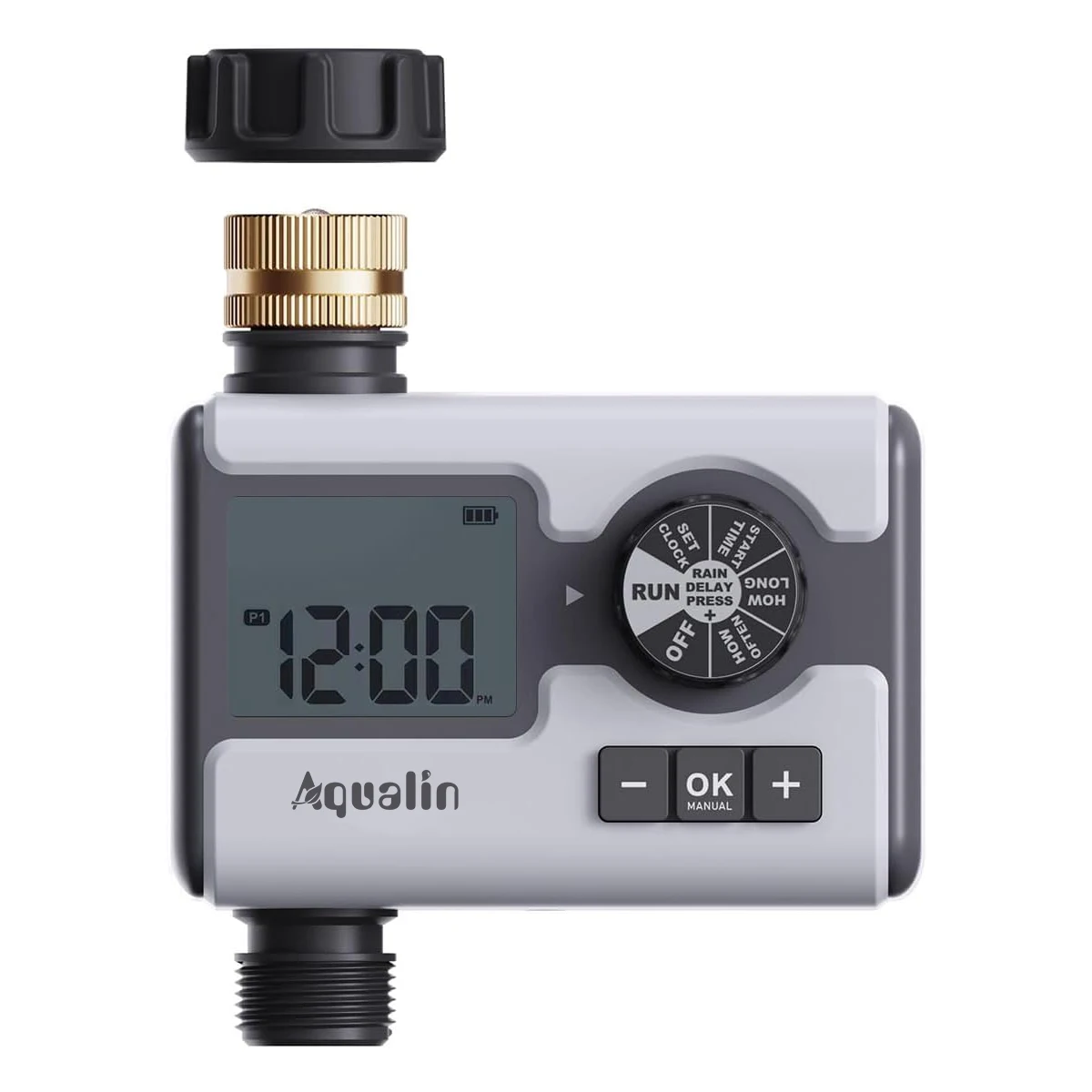 Aqualin 2026 Brass Inlet Water Timer Garden Irrigation Hose Timer with Rain Delay,Manual,Auto Watering System for Lawns and Pool
Aqualin 2026 Brass Inlet Water Timer Garden Irrigation Hose Timer with Rain Delay,Manual,Auto Watering System for Lawns and Pool