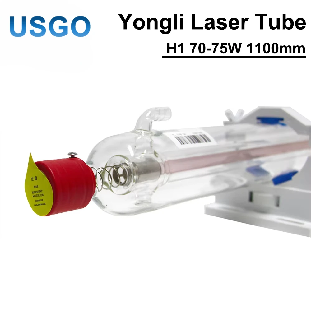 USGO Yongli H1 70-75W CO2 Laser Tube Length 1100 Dia.60mm Wooden Box Packing for CO2 Laser Engraving Machine
USGO Yongli H1 70-75W CO2 Laser Tube Length 1100 Dia.60mm Wooden Box Packing for CO2 Laser Engraving Machine