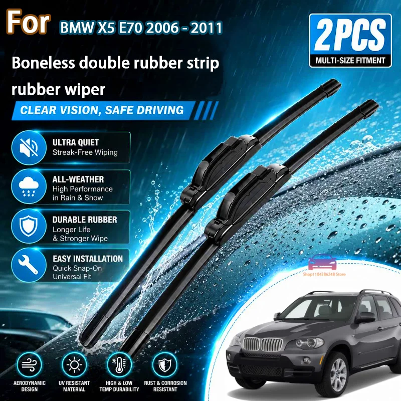 Front Wiper Blades For BMW X5 E70 2006 - 2011 Windshield Windscreen Clean Window Car Rain Brushes 24"+20" Modification Parts
Front Wiper Blades For BMW X5 E70 2006 - 2011 Windshield Windscreen Clean Window Car Rain Brushes 24"+20" Modification Parts