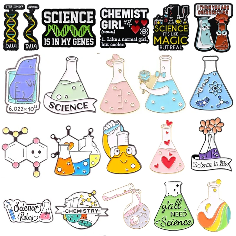 Science Enamel Pin Test Tube DNA Molecular Equation Experiment Mouse Metal Badge Punk Jewelry Gift Creative Science Lapel Brooch
Science Enamel Pin Test Tube DNA Molecular Equation Experiment Mouse Metal Badge Punk Jewelry Gift Creative Science Lapel Brooch