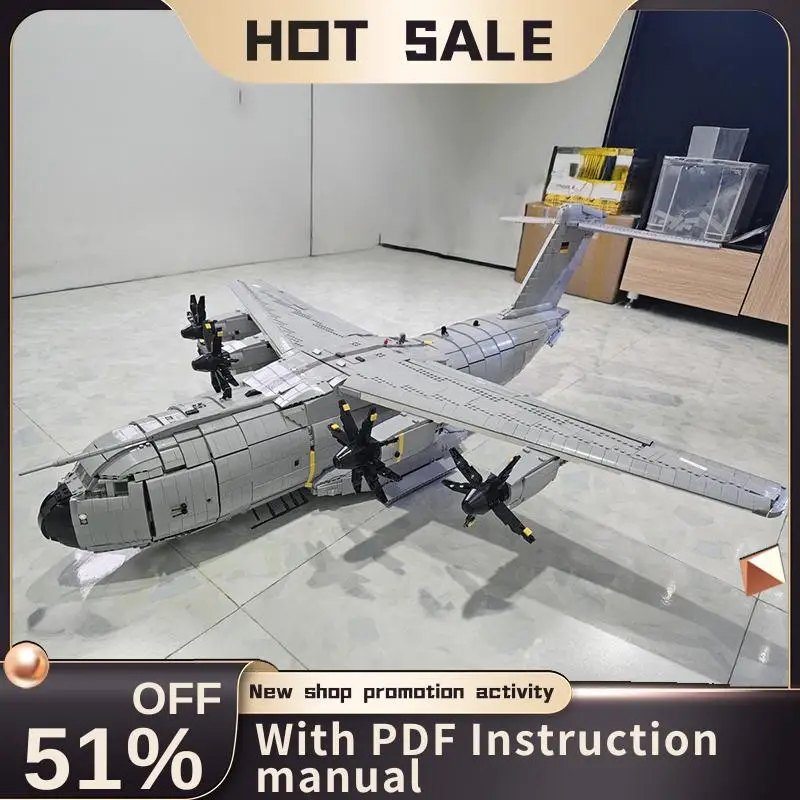 New 9228Pcs Moc Military Weaponed Power Airbus A400M Atlas Model Building Blocks Technology Diy Assembly Bricks Toy Holiday Gift
New 9228Pcs Moc Military Weaponed Power Airbus A400M Atlas Model Building Blocks Technology Diy Assembly Bricks Toy Holiday Gift