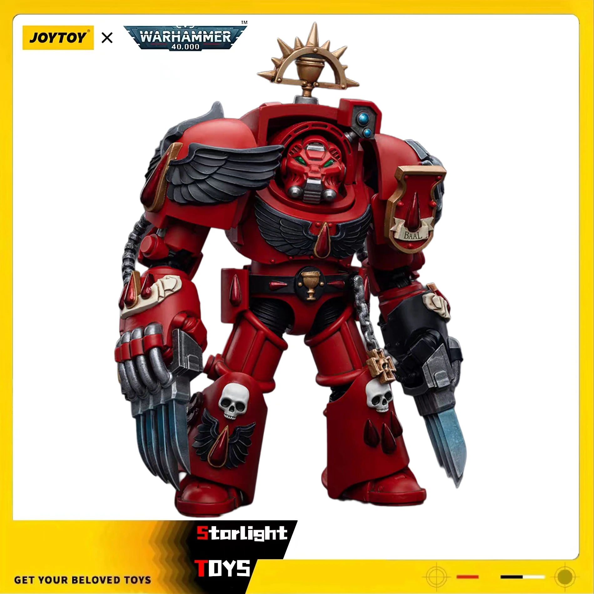 JOYTOY 1/18 Action Figure Warhammer 40K Blood Angels Assault Terminators Brother Tyborel Toy Model Collection
JOYTOY 1/18 Action Figure Warhammer 40K Blood Angels Assault Terminators Brother Tyborel Toy Model Collection