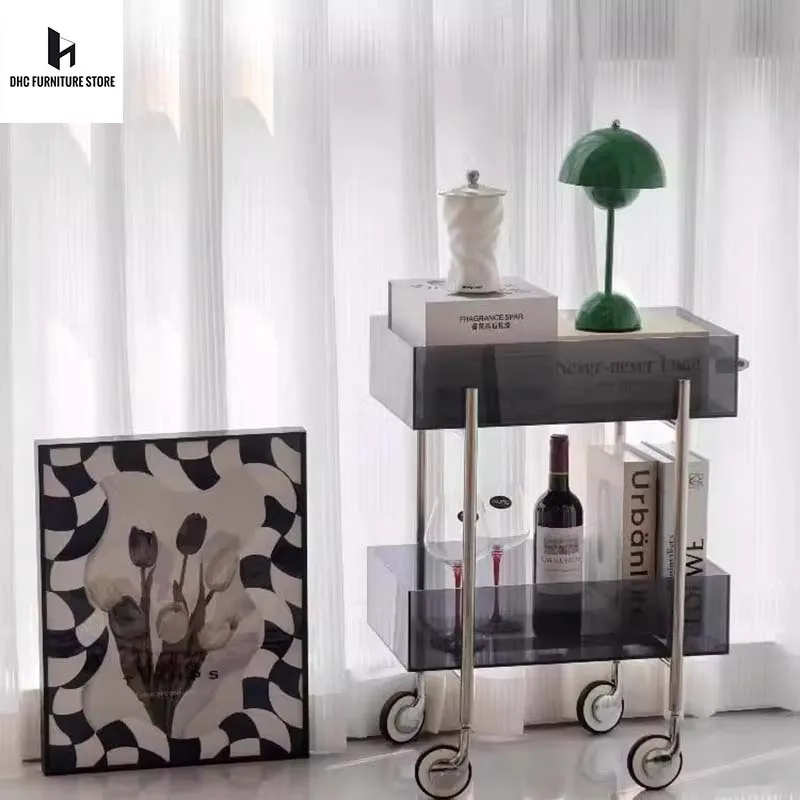 Acrylic Transparent Coffee Table Movable Kitchen Storage Dining Cart Snack Tabletop Storage Rack Makeup Trolley Storage Cart
Acrylic Transparent Coffee Table Movable Kitchen Storage Dining Cart Snack Tabletop Storage Rack Makeup Trolley Storage Cart