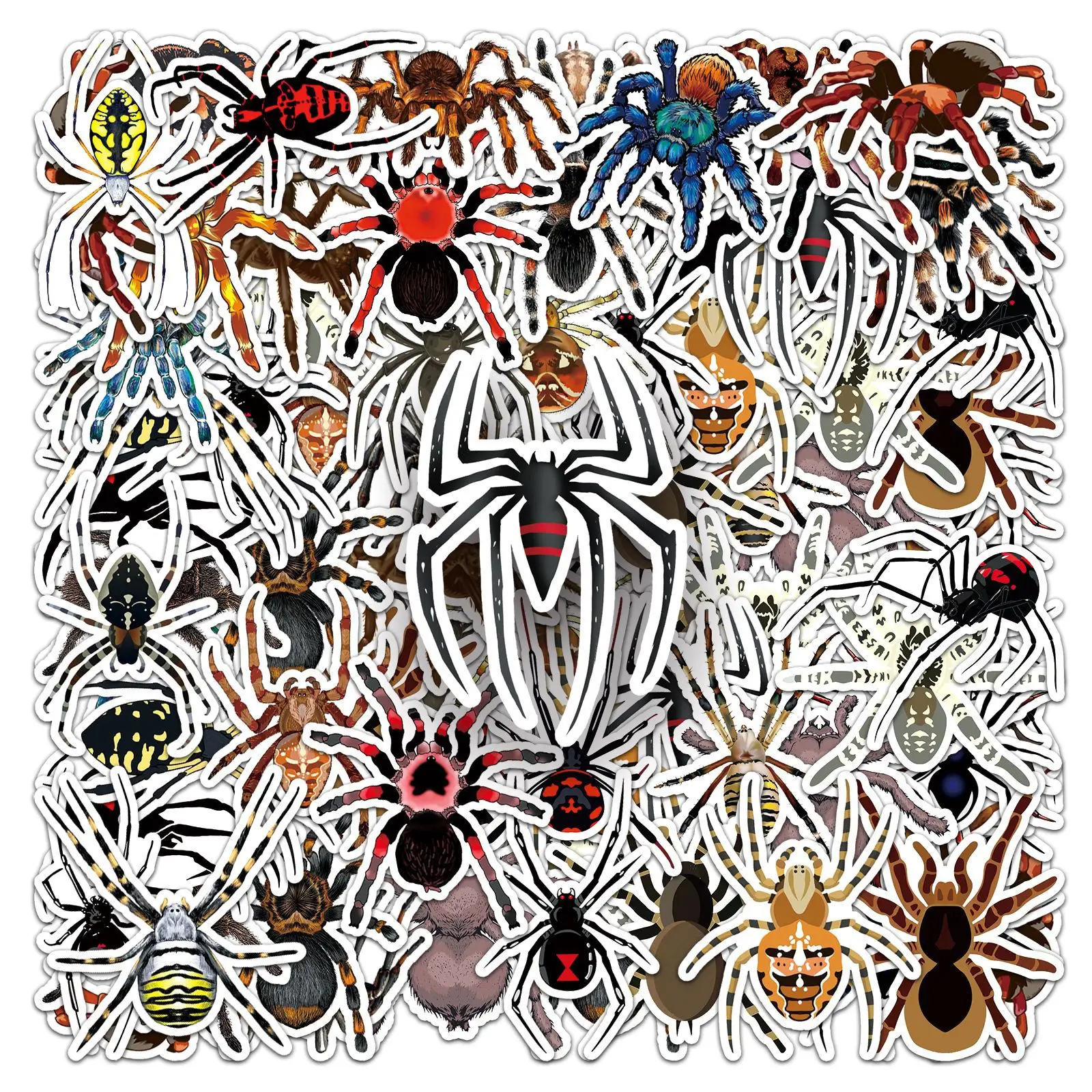 50PCS Personalized Cartoon Insect Spider DIY Sticker Graffiti Decorative Sticker for Computer Notebook Stationery
50PCS Personalized Cartoon Insect Spider DIY Sticker Graffiti Decorative Sticker for Computer Notebook Stationery