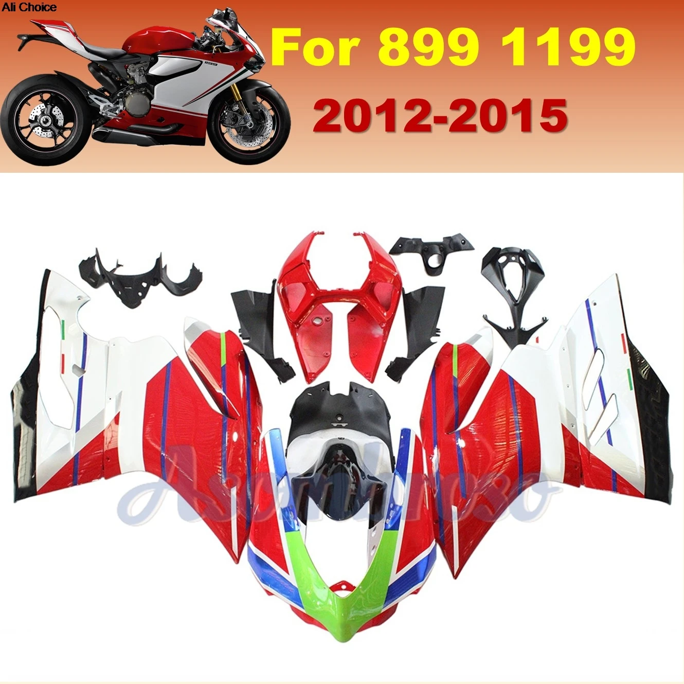 Fairing Kit for Ducati Panigale 899 1199S 2012-2015 Motorbike Complete Body Panels
Fairing Kit for Ducati Panigale 899 1199S 2012-2015 Motorbike Complete Body Panels