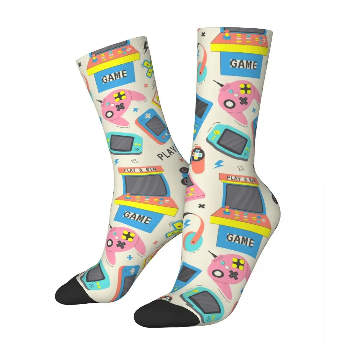 Funny Crazy Sock for Men Game Consoles Pattern Hip Hop Vintage Seamless Pattern Printed Boys Crew Sock Casual Gift
Funny Crazy Sock for Men Game Consoles Pattern Hip Hop Vintage Seamless Pattern Printed Boys Crew Sock Casual Gift