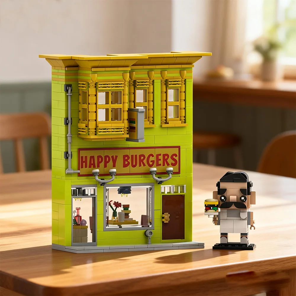 Конструктор MOC «Бобс Бургерс», архитектурная модель улицы, строительные блоки, игрушка для самостоятельной сборки, подарок на день рождения для детей
Конструктор MOC «Бобс Бургерс», архитектурная модель улицы, строительные блоки, игрушка для самостоятельной сборки, подарок на день рождения для детей