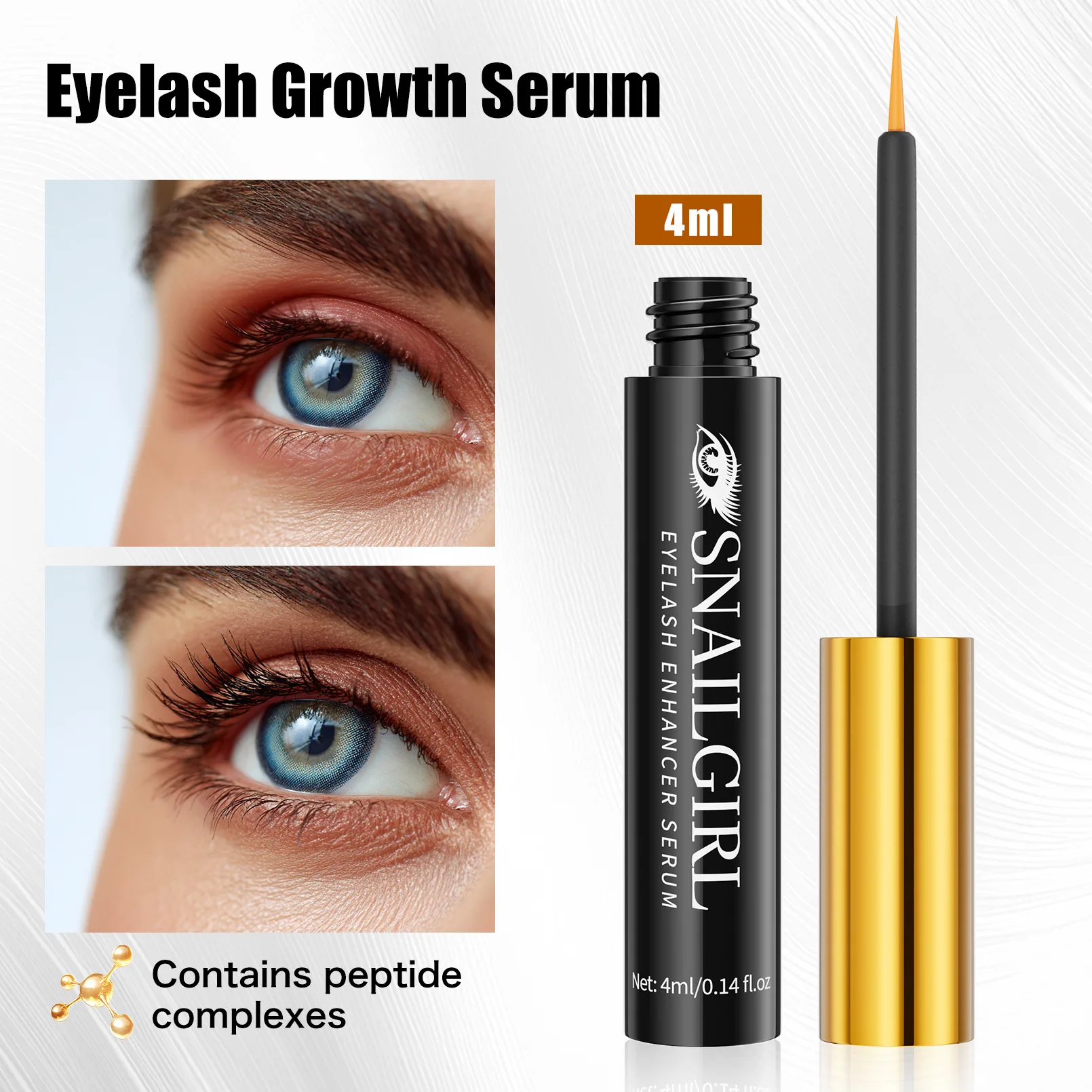 Eyelash Serum Jet Black Curling Lengthening Volumizing Gentle Natural Hydrating for Full Fanned Lashes New Makeup
Eyelash Serum Jet Black Curling Lengthening Volumizing Gentle Natural Hydrating for Full Fanned Lashes New Makeup