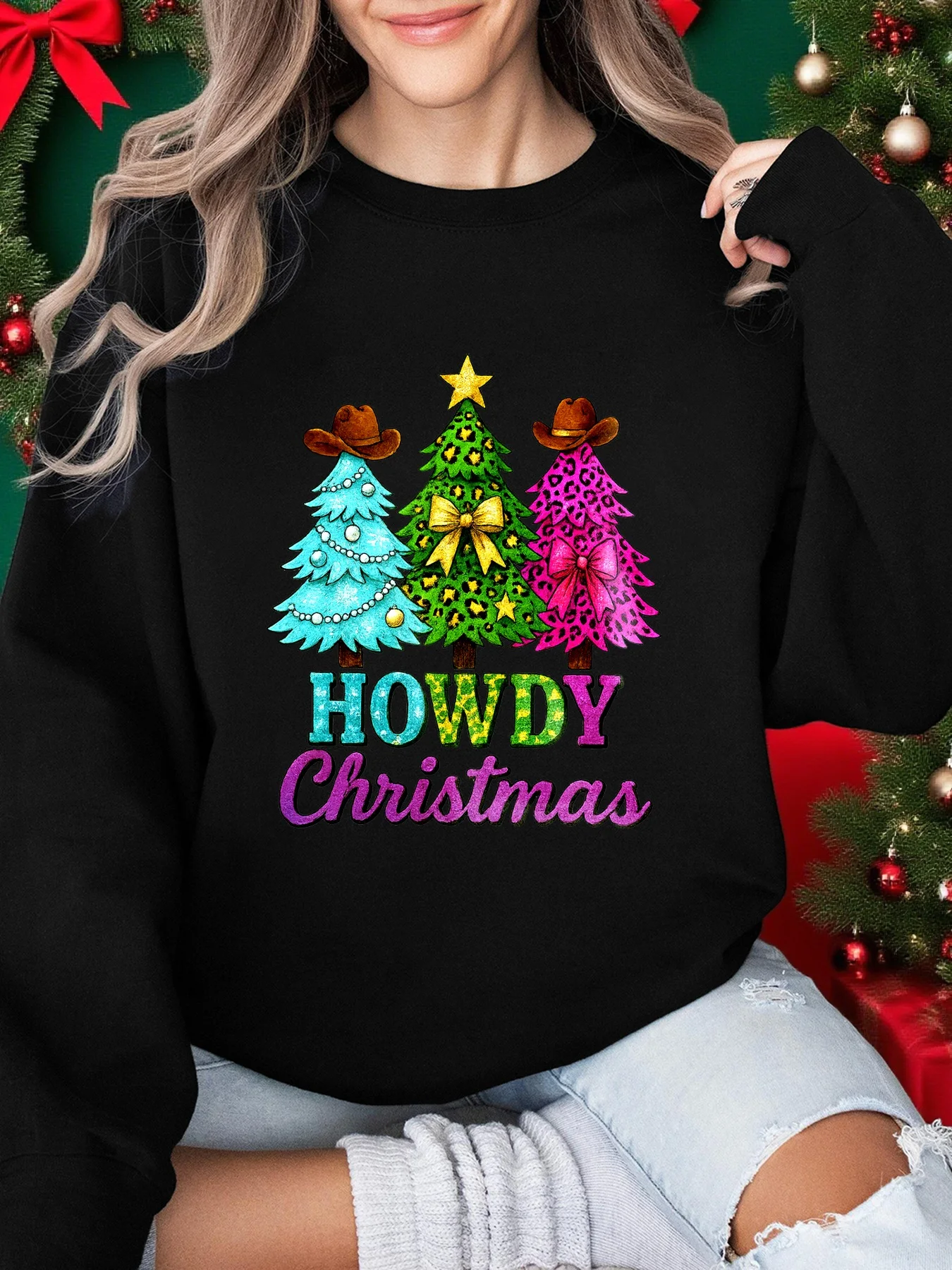 Howdy Christmas Party Pattern Women Sweatshirt Street Casual Personal Pullover Hipster Loose Top Fashion Fleece Streetwear
Howdy Christmas Party Pattern Women Sweatshirt Street Casual Personal Pullover Hipster Loose Top Fashion Fleece Streetwear