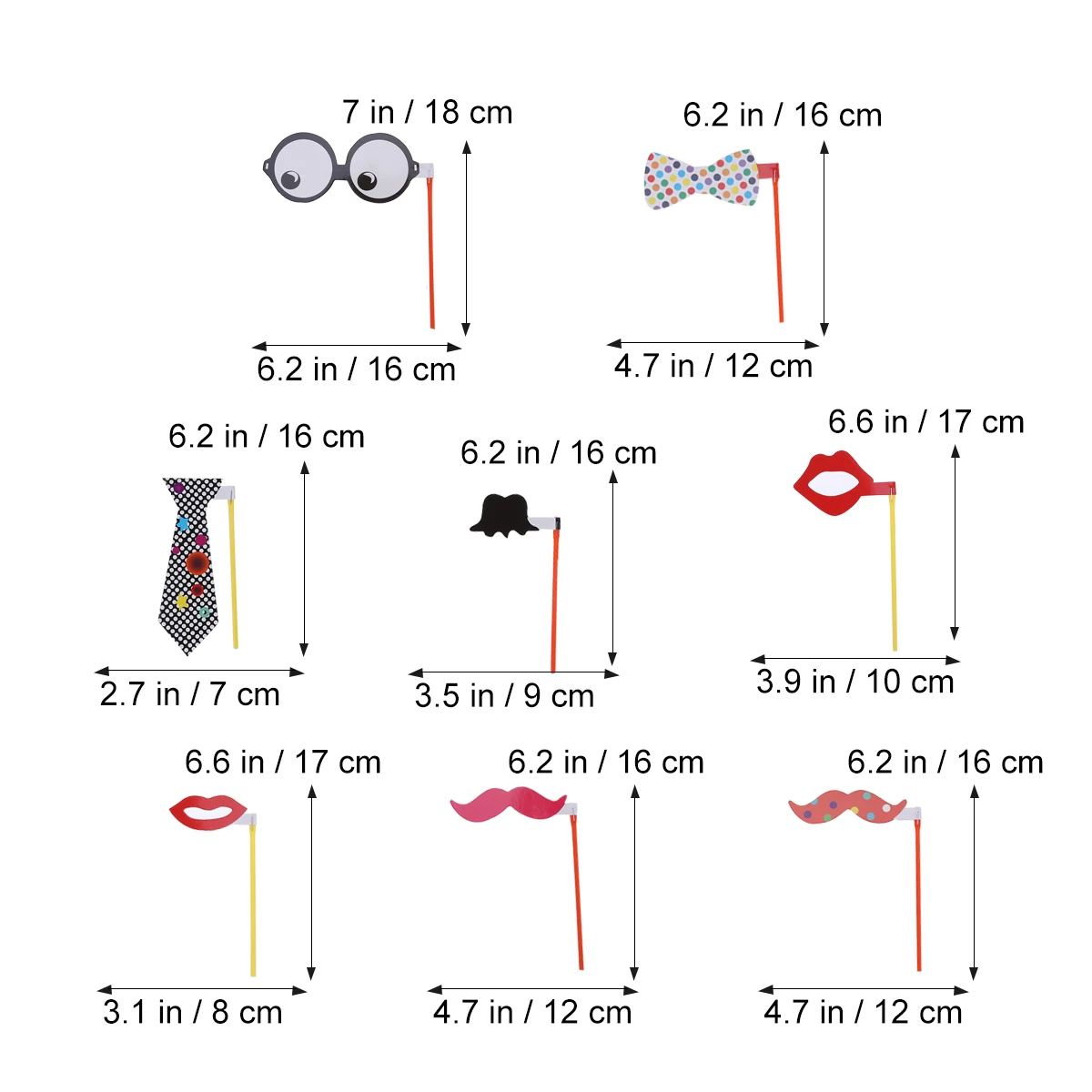8PCS Glasses Props for Kids Birthday Wedding Baby Shower Photo Booth Accessories Novelty Party Supplies Handheld Photography
8PCS Glasses Props for Kids Birthday Wedding Baby Shower Photo Booth Accessories Novelty Party Supplies Handheld Photography