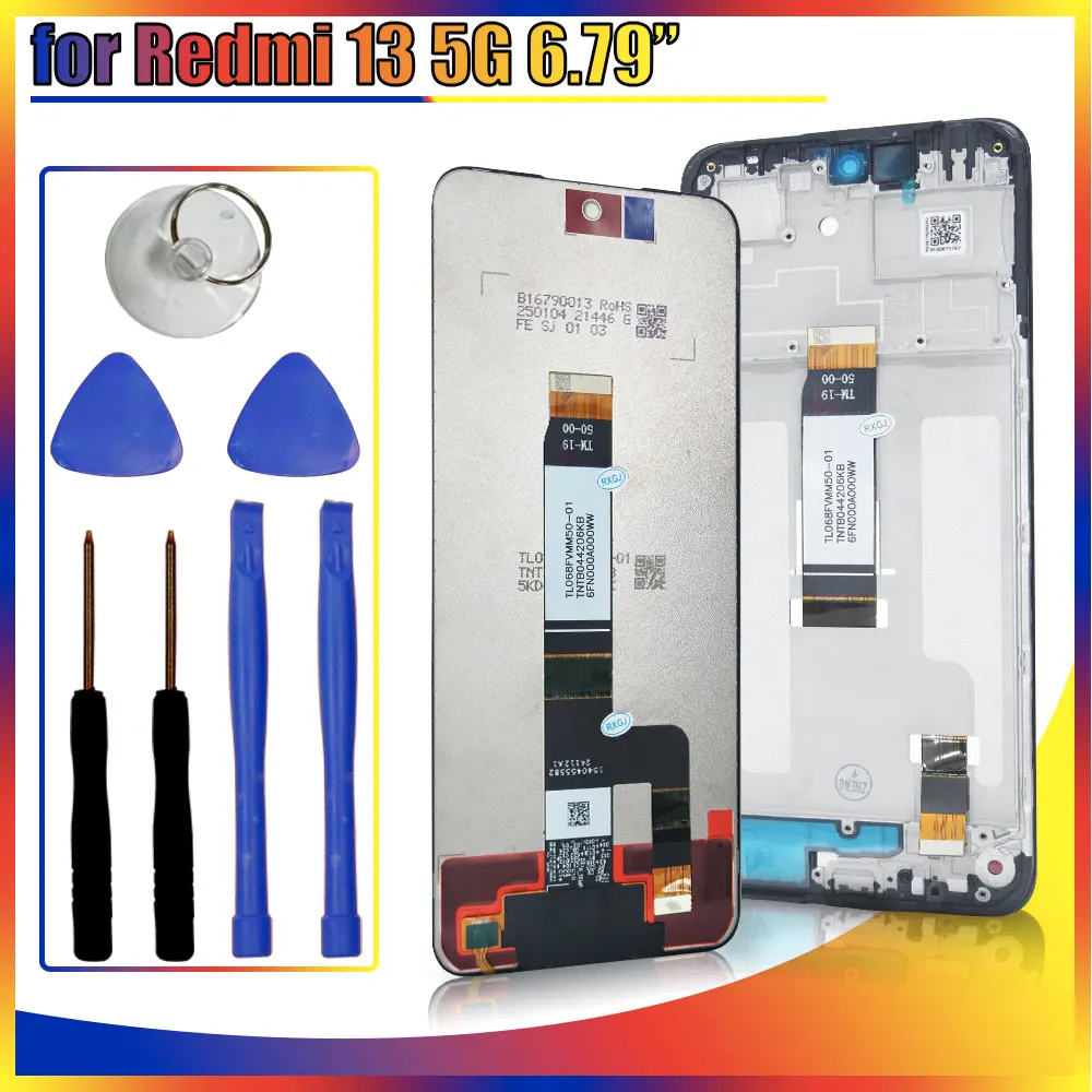 Tested LCD for Xiaomi Redmi 13 5G 2406ERN9CI LCD Display Touch Screen Digitizer Replacement With Frame for Redmi 13 5G LCD
Tested LCD for Xiaomi Redmi 13 5G 2406ERN9CI LCD Display Touch Screen Digitizer Replacement With Frame for Redmi 13 5G LCD