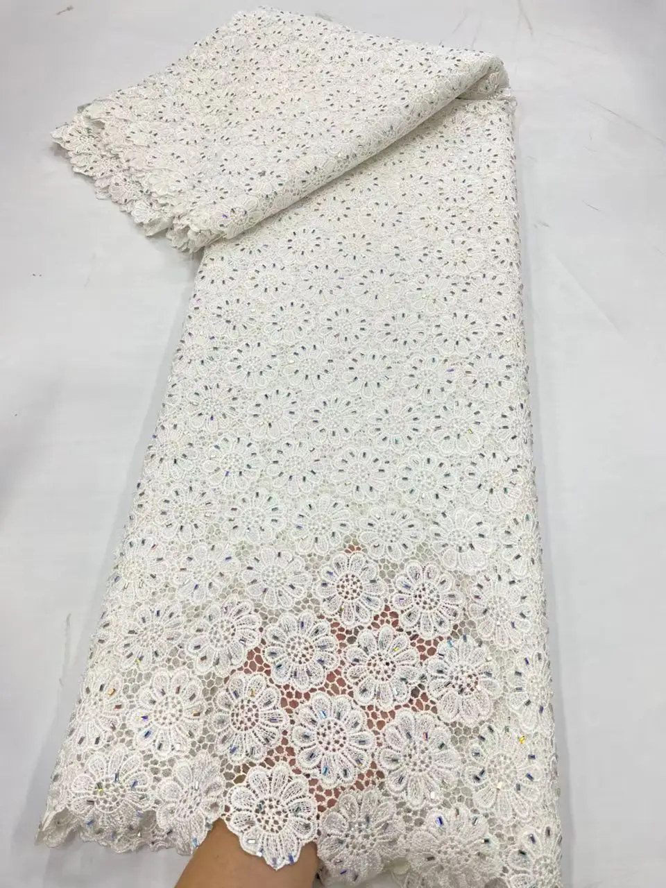 African Nigerian Tulle Lace Fabric, High Quality Cotton Wedding Party Dress, Sequins for Sewing, Embroidery, 5Yards, JL577,2026
African Nigerian Tulle Lace Fabric, High Quality Cotton Wedding Party Dress, Sequins for Sewing, Embroidery, 5Yards, JL577,2026