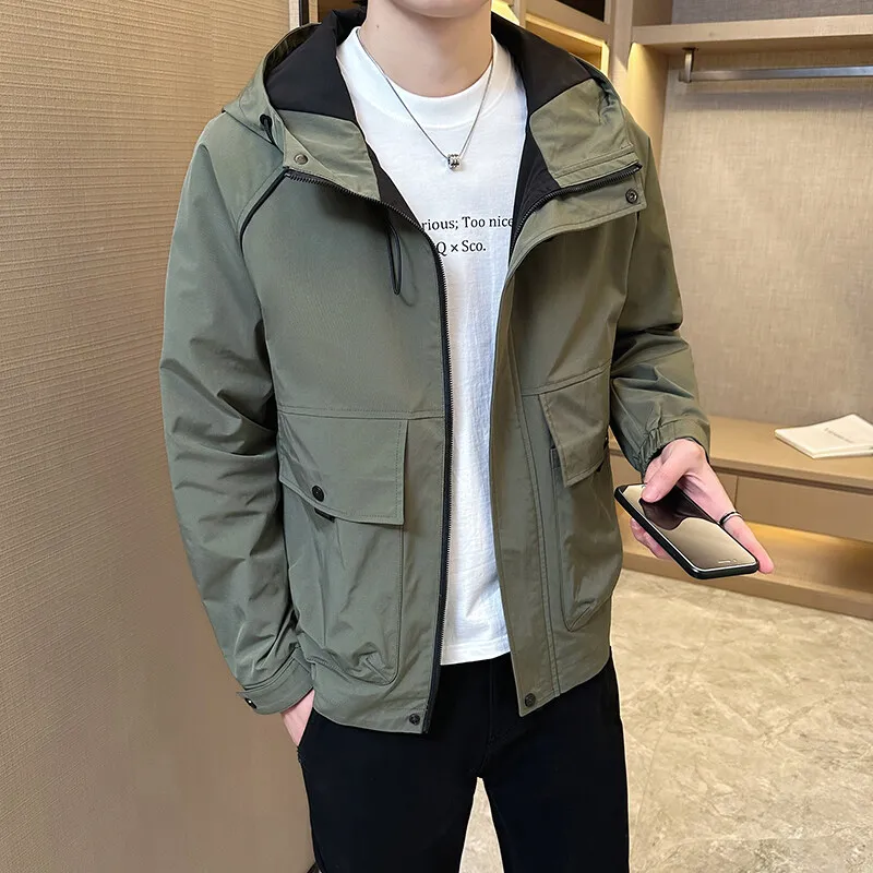 Мужская куртка с капюшоном, верхняя одежда, весна-осень 2025, новая повседневная модная ветрозащитная рабочая куртка для активного отдыха, молодежная, свободного кроя, удлиненная
Мужская куртка с капюшоном, верхняя одежда, весна-осень 2025, новая повседневная модная ветрозащитная рабочая куртка для активного отдыха, молодежная, свободного кроя, удлиненная