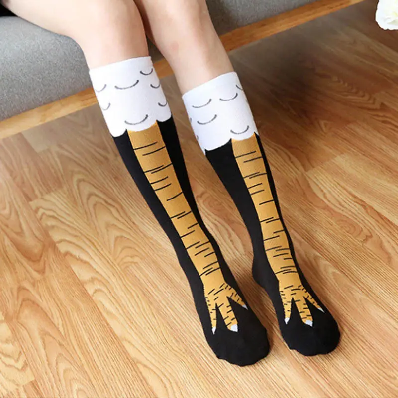 Women Funny Socks Chicken Foot Print Warm Thigh High Over/Knee Length Socks Wild fashion Cute Casual Stocking
Women Funny Socks Chicken Foot Print Warm Thigh High Over/Knee Length Socks Wild fashion Cute Casual Stocking