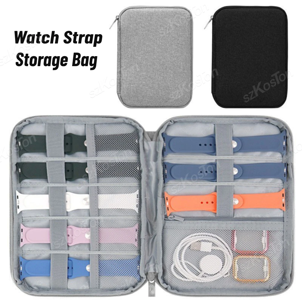 Watchband Storage Box for Apple Watch Straps Portable Travel Bag Smart Watch Data Cable Organizer for Samsung Huawei Xiaomi
Watchband Storage Box for Apple Watch Straps Portable Travel Bag Smart Watch Data Cable Organizer for Samsung Huawei Xiaomi