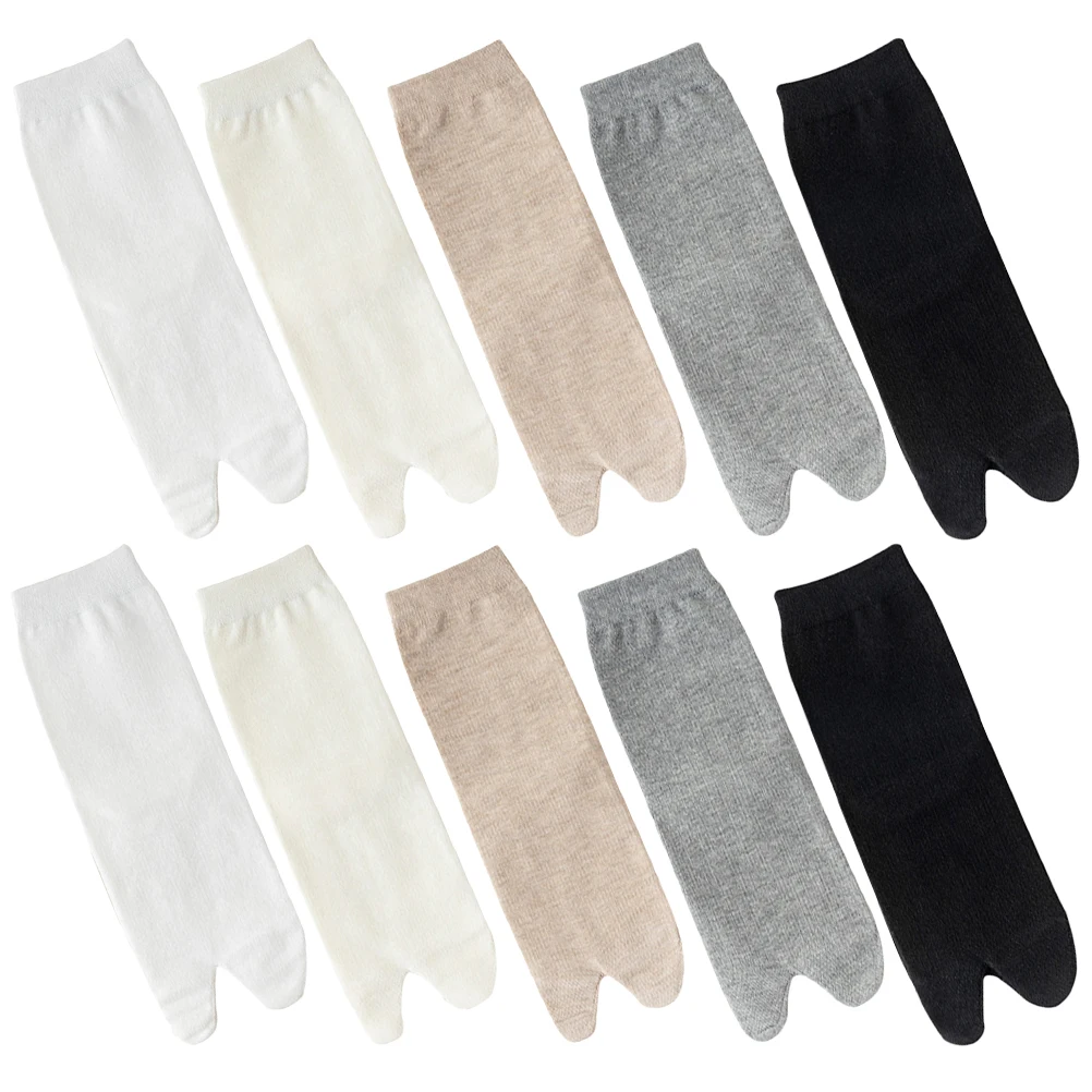 5pcs 5 Pairs Tabi Socks Split Toe Cotton Women Leg Warmers Elastic Functional Separating Socks Comfortable Breathing Design
5pcs 5 Pairs Tabi Socks Split Toe Cotton Women Leg Warmers Elastic Functional Separating Socks Comfortable Breathing Design