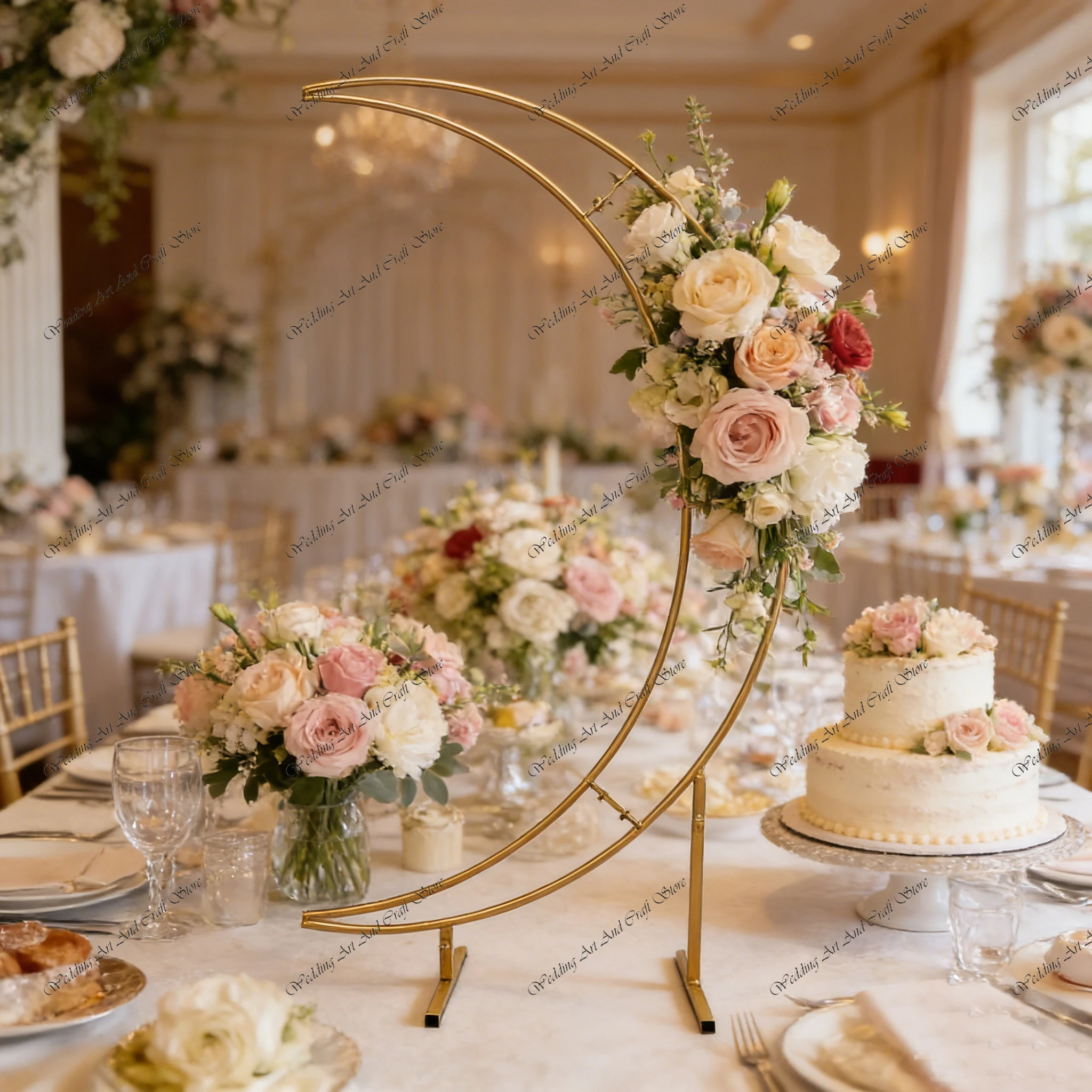 4pcs f30 4ft Gold Metal Half Crescent Moon Wedding Arch Flower Stand Iron Flower Arch Shelf for Wedding Stage Decoration ivy840
4pcs f30 4ft Gold Metal Half Crescent Moon Wedding Arch Flower Stand Iron Flower Arch Shelf for Wedding Stage Decoration ivy840