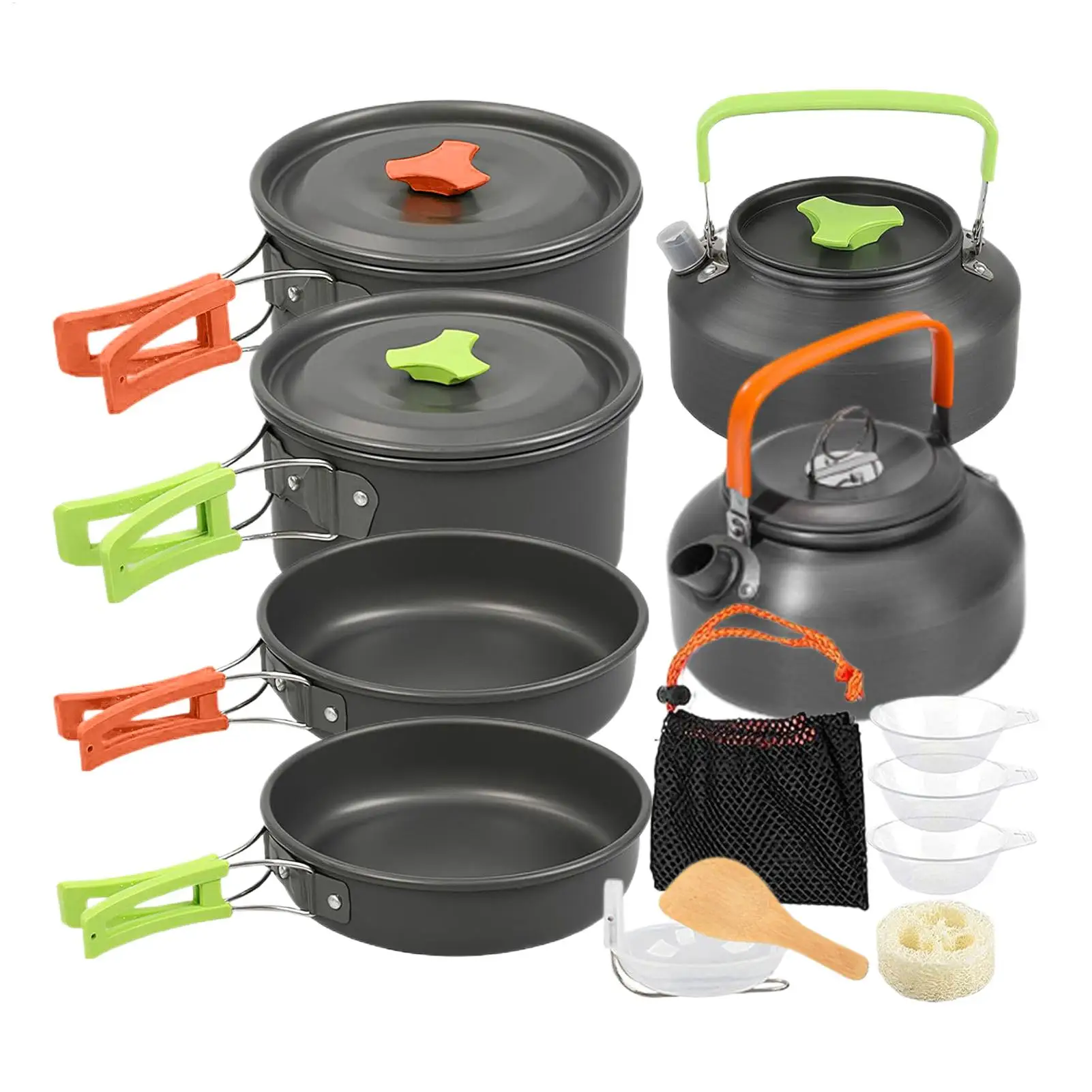 Camping Cooking Set Portable Non-Stick Outdoor Gear Camp Pots Backpacking Cooking Set for Hiking Fishing Climbing Picnic Travel
Camping Cooking Set Portable Non-Stick Outdoor Gear Camp Pots Backpacking Cooking Set for Hiking Fishing Climbing Picnic Travel