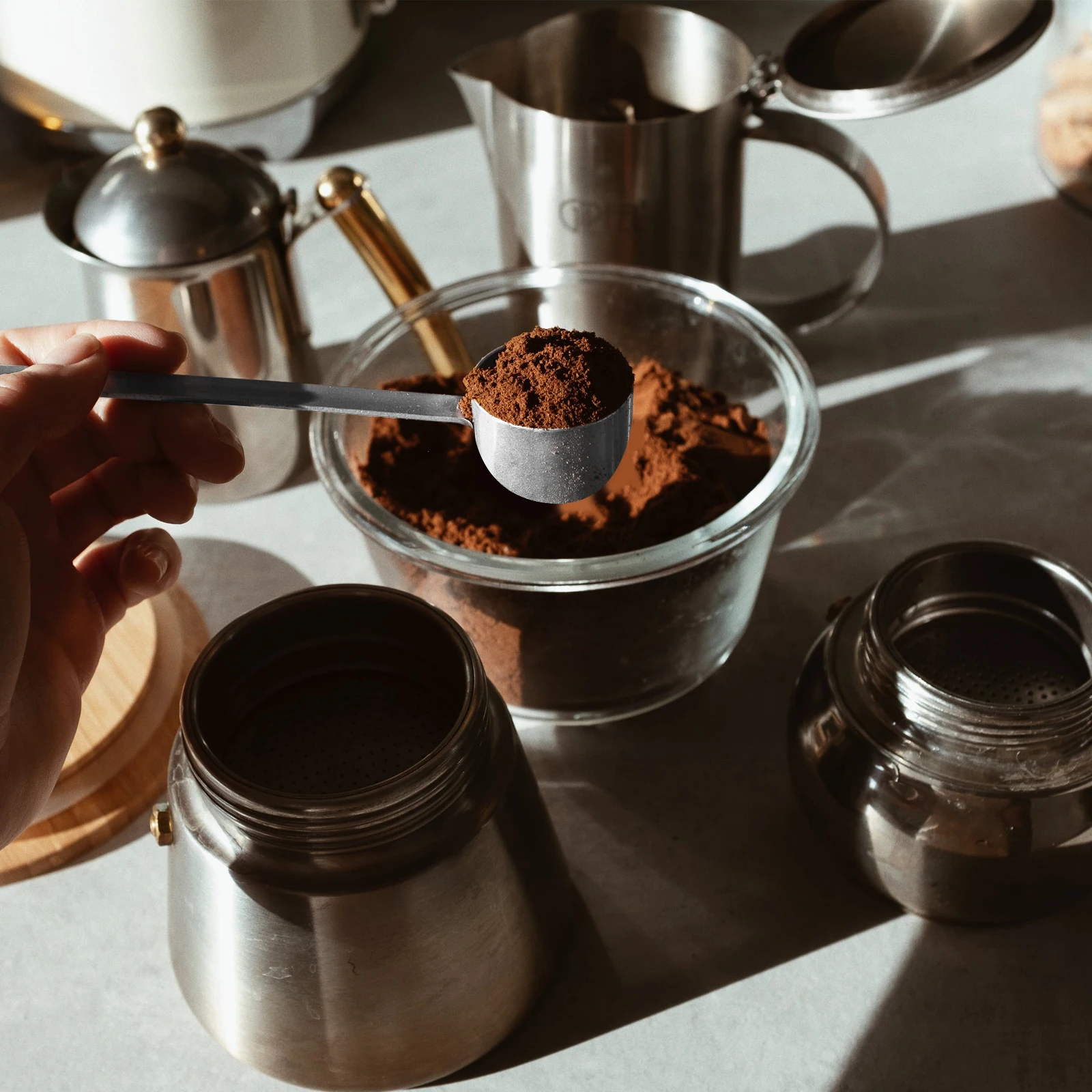 2-in-1 Stainless Steel Stainless Tamper Spoon Tamping Scoop Double Head Stand Coffee Tools Portable Easy Clean
2-in-1 Stainless Steel Stainless Tamper Spoon Tamping Scoop Double Head Stand Coffee Tools Portable Easy Clean