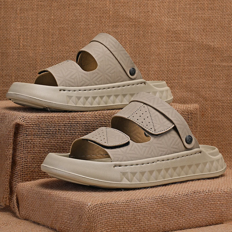 Men's casual slip on sandals summer soft-sole breathable lightweight outdoor walking shoes fashion sports Dual-purpose slippers
Men's casual slip on sandals summer soft-sole breathable lightweight outdoor walking shoes fashion sports Dual-purpose slippers