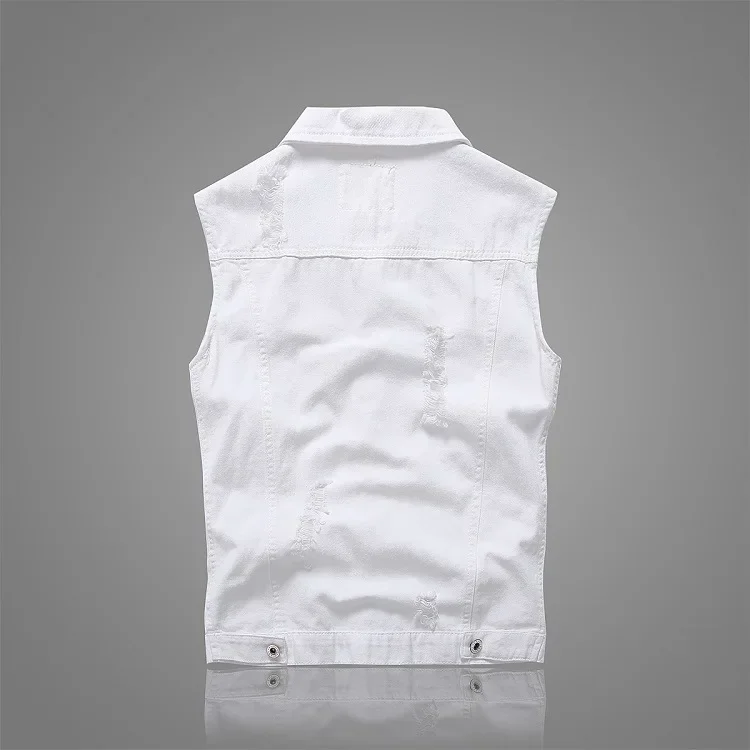 Summer Mens Ripped Denim Vest Male Tank Top Washed Jeans Waistcoat Man Retro Cowboy Hip Hop White Sleeveless Jacket 39 S5aa82f1990f444bab4dd9e3bb4ac0ff8a