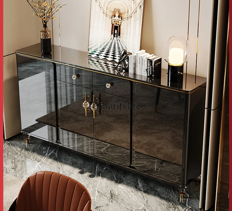 Italian light luxury minimalist modern minimalist integrated wall black locker
Italian light luxury minimalist modern minimalist integrated wall black locker