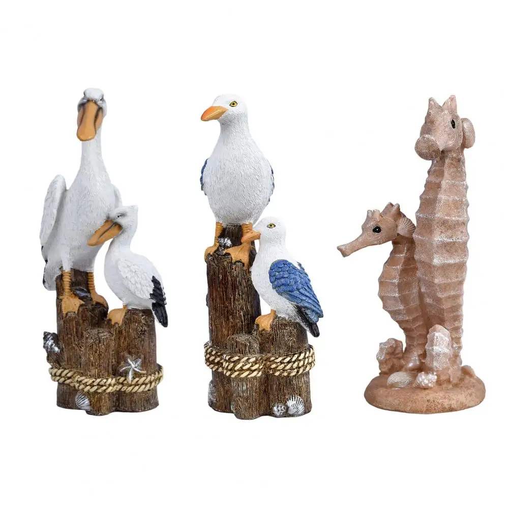 Coastal Resin Figurines, Pelican Seagull Seahorse Statues Cute Decor for Living Room Bookshelf Entryway Desktop, Unique Gift
Coastal Resin Figurines, Pelican Seagull Seahorse Statues Cute Decor for Living Room Bookshelf Entryway Desktop, Unique Gift