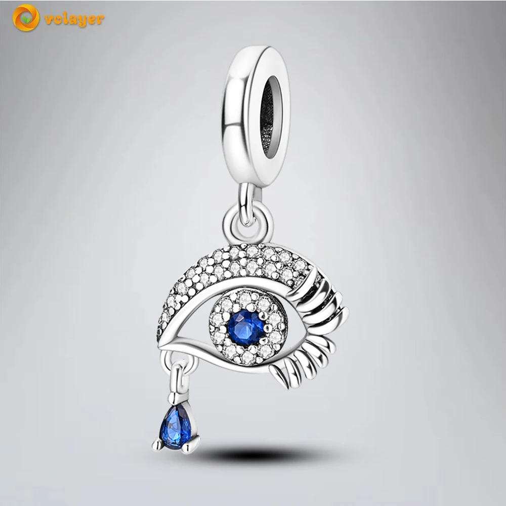 Volayer 925 Sterling Silver Beads Eye of Tears Dangle Charm fit Original Pandora Bracelets for Women DIY Jewelry
Volayer 925 Sterling Silver Beads Eye of Tears Dangle Charm fit Original Pandora Bracelets for Women DIY Jewelry